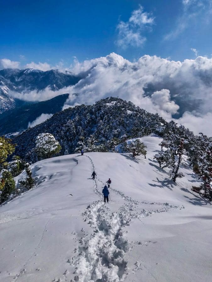 Mussoorie hill town overlook